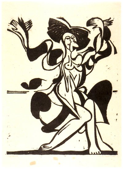 The Dancing Mary Wigman by Ernst Ludwig Kirchner